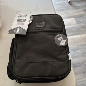 Fulton Bag Co Upright Lunch Bag, Lunch Box, Black, new with tags